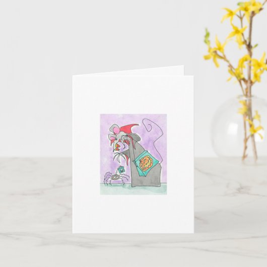 Halloween Count Candy Horn Karte (Gelbe Blume)