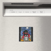 Halloween Count Dackel Magnet (In Situ (Geschirrspüler))