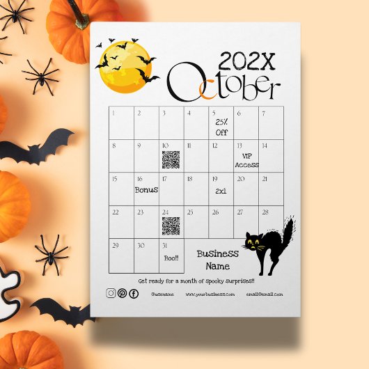 Halloween Countdown Advent Calendar Werbeaktion Gi