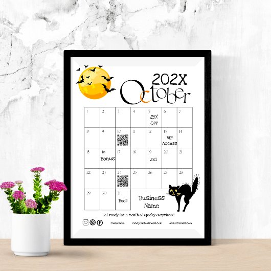 Halloween Countdown Advent Calendar Werbeaktion Gi