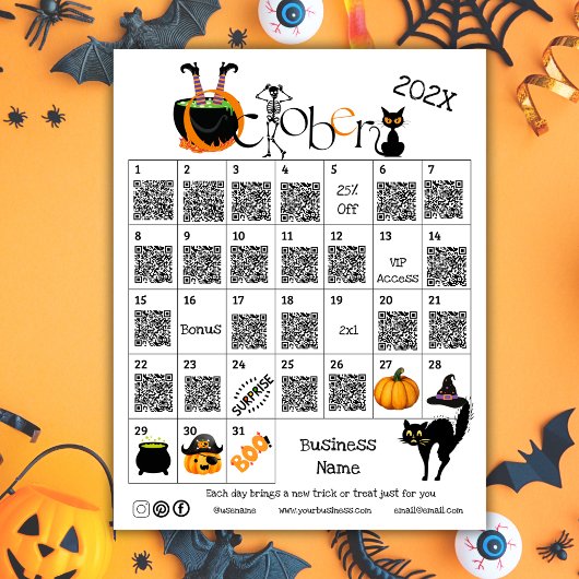 Halloween Countdown Advent Kalender Business-Angeb