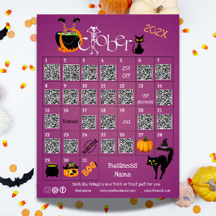 Halloween Countdown Advent Kalender Business-Angeb Ankündigung