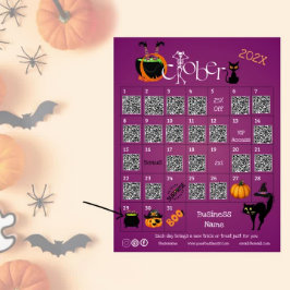 Halloween Countdown Advent Kalender Business-Angeb Ankündigung
