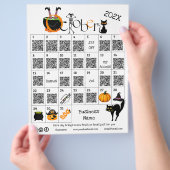 Halloween Countdown Advent Kalender Business-Angeb Flyer (Hand)