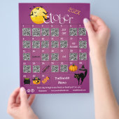 Halloween Countdown Advent Kalender Business-Angeb Flyer (Hand)
