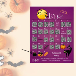 Halloween Countdown Advent Kalender Business-Angeb Flyer