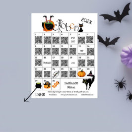 Halloween Countdown Advent Kalender Business-Angeb Flyer