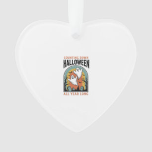 Halloween-Countdown-Shirt Vintage-Friedhofs-Grafik Ornament