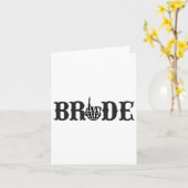 Halloween Couple Bride Groom Skeleton Matching Bri Karte (Gelbe Blume)