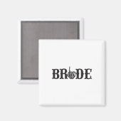 Halloween Couple Bride Groom Skeleton Matching Bri Magnet (Vorderseite/Rückseite)