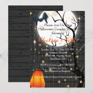 Halloween Couple's Brautparty - Einladung