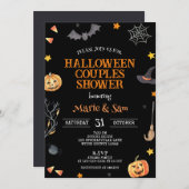 Halloween Couples Dusche, Polterabend Einladung (Vorne/Hinten)