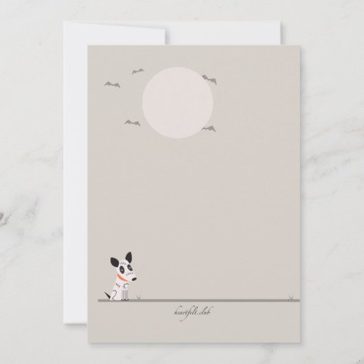 Halloween Couples Einladung (Rückseite)