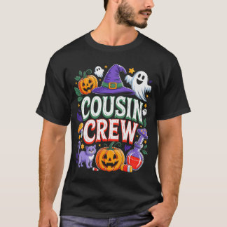 Halloween Cousin Crew Boo Pumpkin for Kid Girl Boy T-Shirt