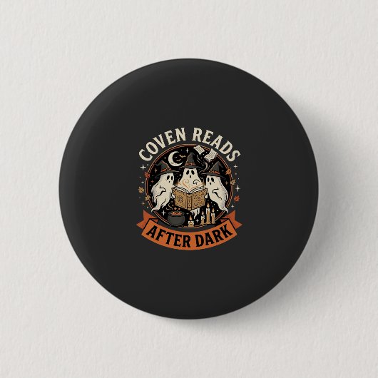 Halloween Coven Leser Nacht Button (Vorderseite)