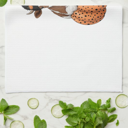 Halloween Cow 2 Geschirrtuch (Gefaltet)