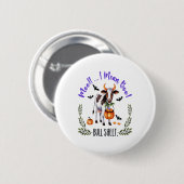Halloween Cow Bull Sheet Button (Vorne & Hinten)
