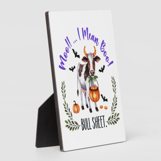 Halloween Cow Bull Sheet Fotoplatte (Seite)