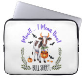 Halloween Cow Bull Sheet Laptopschutzhülle (Vorderseite)