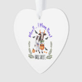 Halloween Cow Bull Sheet Ornament (Vorderseite)