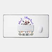Halloween Cow Bull Sheet Schreibtischunterlage (Tastatur & Maus)