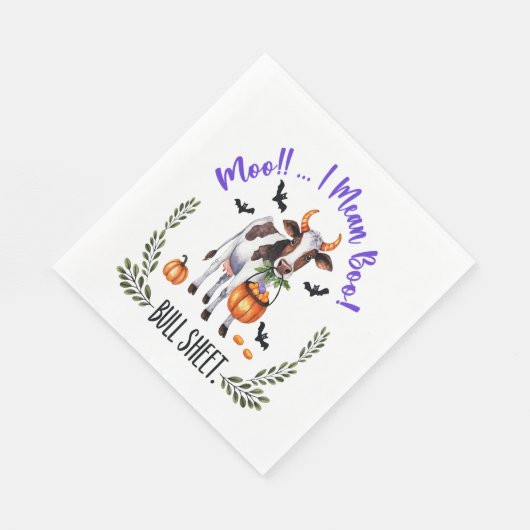 Halloween Cow Bull Sheet Serviette (Ecke)