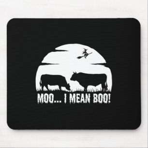 Halloween Cow Funny Nacht Legende Milchmoo nicht b Mousepad