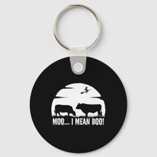 Halloween Cow Funny Nacht Legende Milchmoo nicht b Schlüsselanhänger