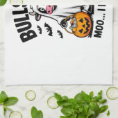 halloween cow geschirrtuch (Gefaltet)