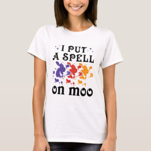 Halloween Cow I Lege einen Zauber auf Moo T-Shirt