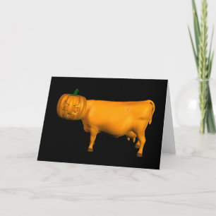 Halloween Cow Karte