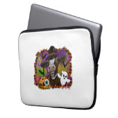 Halloween Cow Laptopschutzhülle (Vorderseite Links)