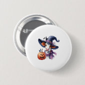 Halloween Cow mit Herbst Button (Vorne & Hinten)