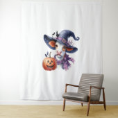 Halloween Cow mit Herbst Wandteppich (Beispiel)