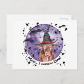 Halloween Cow Moo I Gemein Boo Funny Postkarte (Vorne/Hinten)