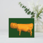 Halloween Cow Postkarte (Stehend Vorderseite)