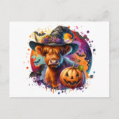 Halloween Cow Postkarte (Vorderseite)