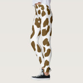 Halloween Cow Print Brown Leggings (Links)