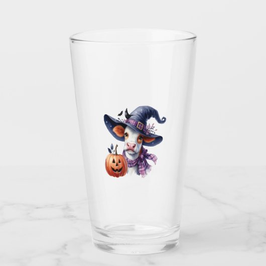 Halloween Cow with Fall Glas (Vorderseite)
