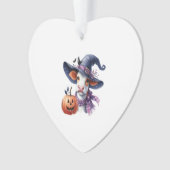 Halloween Cow with Fall Ornament (Vorderseite)