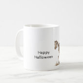 Halloween Cowgirl Western Horse Skeleton Kaffeetasse (Vorderseite Links)