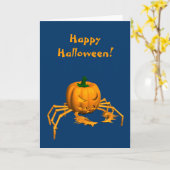 Halloween Crab Karte (Gelbe Blume)