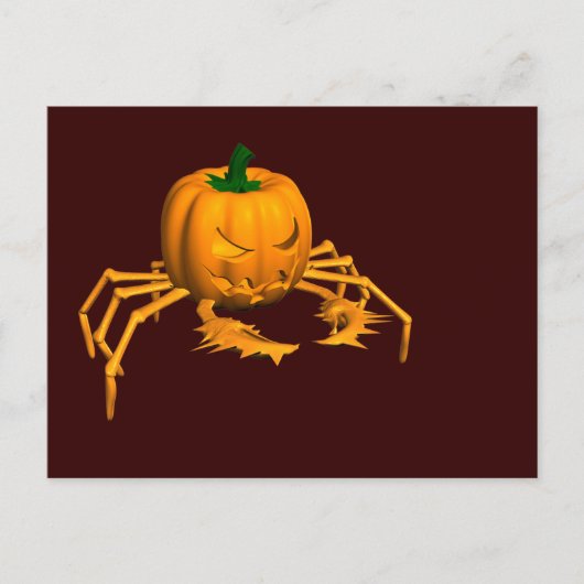 Halloween Crab Postkarte (Vorderseite)