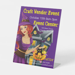 Halloween Craft Vendor Event Sockelschild