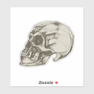 Halloween Cranium Vinyl Aufkleber