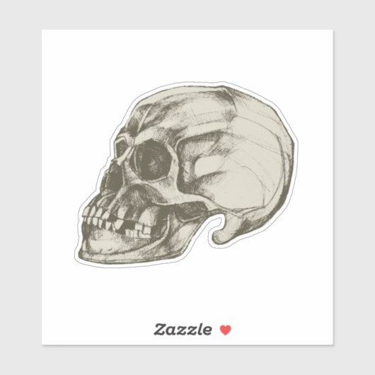 Halloween Cranium Vinyl Aufkleber (Blatt)