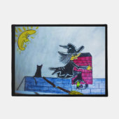 HALLOWEEN CRASHED WITCH FUßMATTE (Vorderseite)