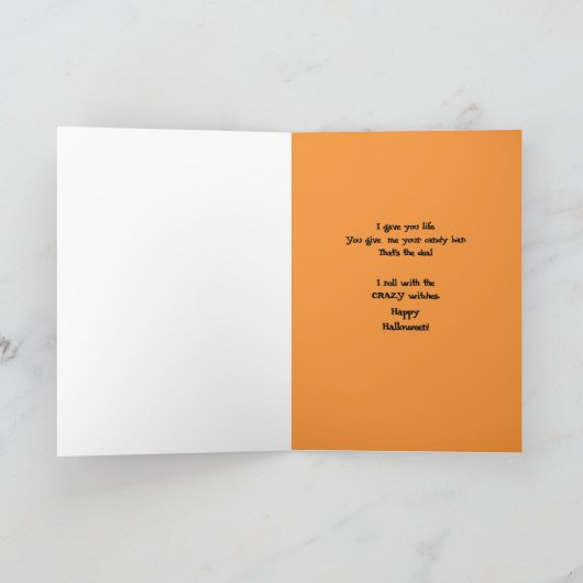 Halloween Craziness Karte (Innenseite)