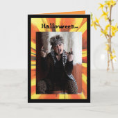 Halloween Craziness Karte (Gelbe Blume)