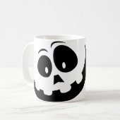 Halloween Crazy Ghost Face Kaffeetasse (Vorderseite Links)